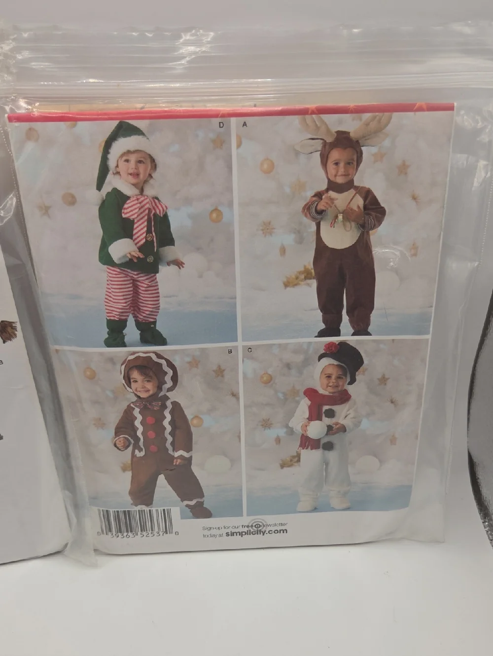Simplicity Kids Animal & Holiday Costume Sewing Patterns - Brown & Green Options